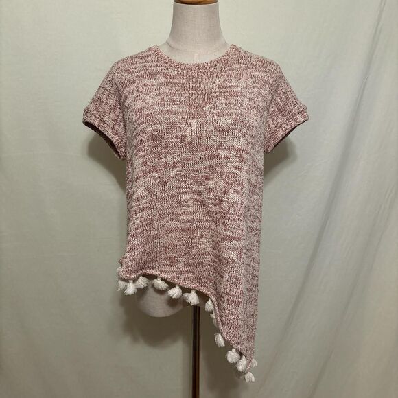 asymmetrical short sleeve top - Picture 1 of 3
